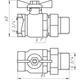 Кран шаровый прямой с американкой ARCO 3/4" SENA 154104 - изображение 4