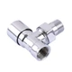Кран вентильный угловой с американкой Solomon 1/2" chrom 1844 под ключ - изображение 5