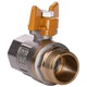 Кран кульовий газовий прямий PROFESSIONAL 3/4" із зовнішнім-внутрішнім різьбленням ЖБ PN40 QP152 - зображення 3