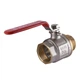 Кран шаровый прямой Solomon 1 1/2" с наружной-внутренней резьбой КР PN40 В1002FM - изображение 1