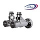 Краны вентильные угловые с американкой Solomon LUX 1/2" chrom 7777 (2шт. комплект) - изображение 2