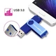 Многофункциональный USB 3.0 OTG флеш-накопитель Moweek 32GB Синий цвет - изображение 3