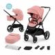 Универсальная коляска 2в1 Kinderkraft Nea Ash Pink - изображение 2
