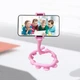 Гибкий держатель для телефона с присосками универсальный Cute Worm Lazy Holder. Цвет: розовый - изображение 9