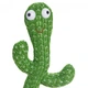 Танцующий поющий плюшевый кактус Dancing Cactus в горшке TikTok Игрушка-повторюшка с подсветкой 120 песен интерактивный на аккумуляторе - изображение 12