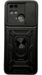 Чехол Camshield c кольцом-подставкой на Xiaomi Redmi 10C черный - изображение 1