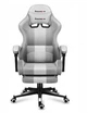 Ігрове крісло HUZARO Force 4.7 White Mesh Оббивка тканина Білий - зображення 4