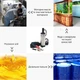 Портативний насос для перекачування палива та інших рідин Electric pump 12V (сріблястий) - зображення 9