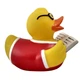 Утка Писатель FunnyDucks резиновая L1827 - изображение 5