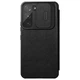 Кожаный чехол-книжка Nillkin Qin Pro Camshield для Samsung Galaxy S22+ Черный - изображение 2