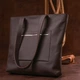 Сумка шопер жіноча шкіряна Shvigel leather-16363 Коричнева - изображение 7