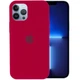 Чохол Silicone Case Full Protective (AA) Apple iPhone 13 Pro (6.1") Червоний / Rose Red Без бренду - зображення 2