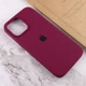 Чехол Silicone Case Full Protective (AA) для Apple iPhone 13 Pro (6.1") Бордовый / Maroon Без бренда - изображение 6