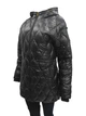Жіночий пуховик NWT Donna Karan NY з високим блиском, чорний, розмір S - изображение 2