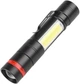 Ліхтар ручний Quantum Assistant QM-FL1030 3W LED+COB з USB з функцією Power Bank Чорний - изображение 1