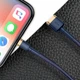 USB кабель Lightning разъем для iPhone BASEUS cafule (1.5A, 2M). Blue-Gold - изображение 8