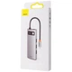 USB хаб з Type-C на 5 виходів HUB BASEUS Metal Gleam Series Docking Station (3USB, HDMI, 100W). Grey - зображення 10