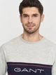 Світшот GANT Archive Stripe C-Neck 2006000 Light Grey Melange 2XL - изображение 5