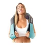 Массажер роликовый для шеи и спины Massage Shawl с инфракрасным прогревом универсальный черно-синий - зображення 1