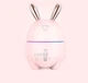 Мини-увлажнитель воздуха Air Purifier ночник 2 в 1 кролик розовый - изображение 2