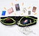 Сумка на пояс для бега Runbag пояс-сумка унисекс на 2 отделения эластичная зеленая - изображение 4