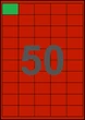 40×28мм КРАСНАЯ Самоклеящаяся бумага А4, 50 Этикеток на листе, Упаковка 100 листов - изображение 1