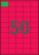 40×28мм МАЛИНОВАЯ Самоклеящаяся бумага А4, 50 Этикеток на листе, Упаковка 100 листов - изображение 1
