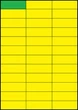 70×24,75мм ЖЕЛТАЯ Самоклеящаяся бумага А4, 36 Этикеток на листе, Упаковка 100 листов - изображение 2