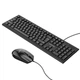 Проводная клавиатура с мышью BOROFONE Business keyboard and mouse set BG6 office Combo RU/ENG раскладка Black - изображение 1