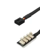 Перехідник 1 кулер на 4 розгалужувач живлення 4 pin hub case fan 37см 533758436 - зображення 2