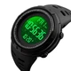 Спортивний годинник чоловічий SKMEI вологозахист 5атм 1251 Black/Black - зображення 3