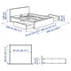 Ліжко з 4 ящиками IKEA MALM 180x200 см Leirsund шпон біленого дуба (191.754.29) - зображення 10