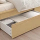 Ліжко з 4 ящиками IKEA MALM 180x200 см Leirsund шпон біленого дуба (191.754.29) - зображення 7
