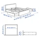 Ліжко з 4 ящиками IKEA MALM 160x200 см шпон біленого дуба (990.226.73) - зображення 10