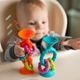 Прорезыватель-погремушка на присосках Fat Brain Toys pipSquigz Loops оранжевый (F165ML) 4213910 - изображение 2