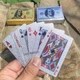 Карты для покера из пластика в виде доллара 54 штуки высокого качества (в cеребристом цвете) - изображение 1