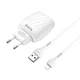 Зарядное устройство HOCO C78A Lightning 2USB 2.4A White (49533IM) - изображение 1