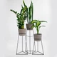Комплект металлических подставок для цветов и вазонов Adore Décor "Скандинавские", черный - изображение 6