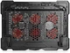 Подставка для ноутбука до 17" Crown CMLS-402 Black LED-подсветка Red вентиляторы 6шт (70x15mm) - изображение 6