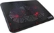 Подставка для ноутбука до 17" Crown CMLC-202T Black 2х140 мм подсветка Red - изображение 1