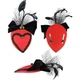 Вуалетка Серце SETA Decor 22-302RD-BLK - изображение 4