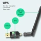 Адаптер Wi-Fi/Bluetooth для ПК та ноутбука U&P WB702 двохдіапазонний 2.4/5 ГГц 600 Мбіт/с USB Plug&Play Black - зображення 2