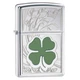 Запальничка Zippo 24699 FOUR LEAF CLOVER THUMBPRINT HIGH POLISH CHROME - изображение 1