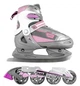 Коньки раздвижные + ролики MAXCITY ENIGMA COMBO girl размер 34-37 - изображение 1