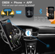 Диагностический сканер AERMOTOR ELM327 Блютуз/Bluetooth 4 для Android и Айфона (Iphone) OBD2 (760311820) Черный - изображение 14