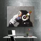 Картина Холстович Music Monkey 50х65 см. Інтер'єрна картина для офісу, вітальні, спальні - зображення 3