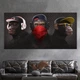 Картина Холстович Monkey SWAG LV 30х60 см. Картина для офісу, вітальні, спальні, інтер'єру - зображення 1