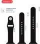 Ремешок Intaleo Silicone для Apple Watch 42/44 mm Black (1283126494383) - изображение 5