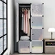 Пластикова складана шафа Storage Cube Cabinet «МР 28-51» чорний - зображення 4