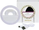 Светодиодное селфи-кольцо Selfie Ring Light с USB-зарядкой 3 режима белое - изображение 2